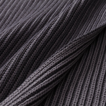 Azoia blanket in dark grey & grey, 100% organic cotton |Find the perfect cotton blankets