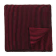 Azoia Blanket bordeaux red & dark red, 100% organic cotton