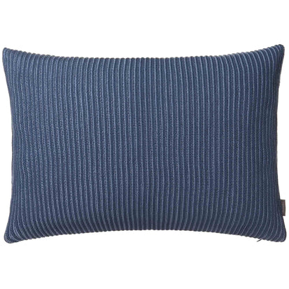 Azoia cushion cover, grey blue & light grey blue, 100% organic cotton