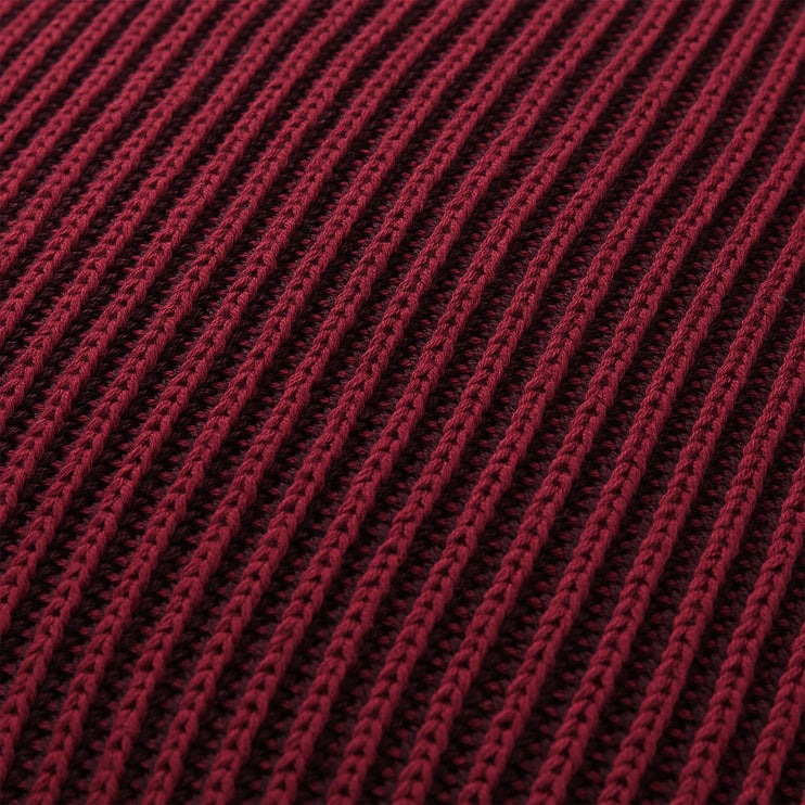 Azoia cushion cover, bordeaux red & dark red, 100% organic cotton | URBANARA cushion covers