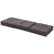 Bakoda Folding Mattress dark grey, 100% cotton | URBANARA stools & poufs