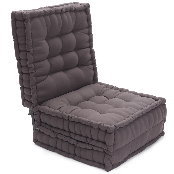 Bakoda Folding Mattress dark grey, 100% cotton | High quality homewares