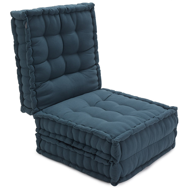 Klappmatratze Bakoda Petrol, 100% Baumwolle & 100% Polyester | Hochwertige Wohnaccessoires