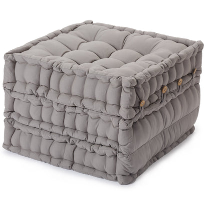 Bakoda Pouffe light grey, 100% cotton