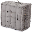Bakoda Pouffe light grey, 100% cotton | High quality homewares