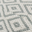Bansa Pouffe green grey & white, 100% pet | High quality homewares