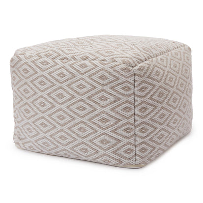 Pouf Bansa [Sand/Weiß]