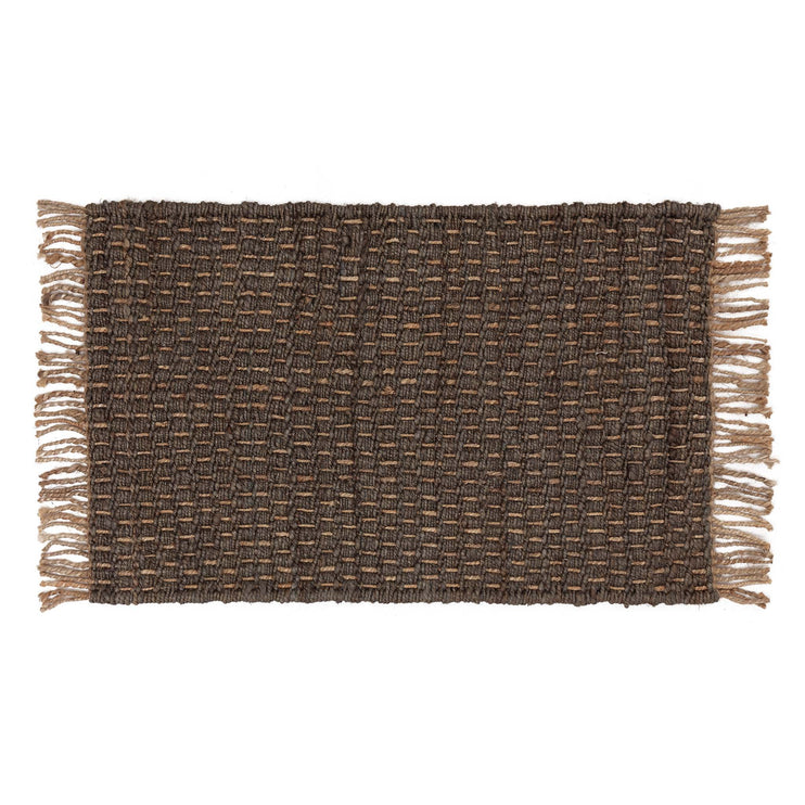Baruva Doormat grey & natural, 100% jute