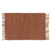 Baruva Doormat terracotta & natural, 100% jute