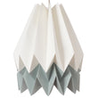 Belia pendant lamp, ivory & aloe green & natural white, 100% paper |High quality homewares
