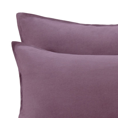Bellvis Linen Bed Linen in aubergine | Home & Living inspiration | URBANARA