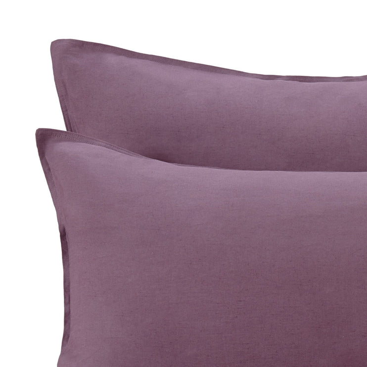 Bellvis Linen Bed Linen in aubergine | Home & Living inspiration | URBANARA