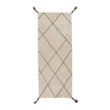 Beni Runner in natural white & charcoal melange | Home & Living inspiration | URBANARA