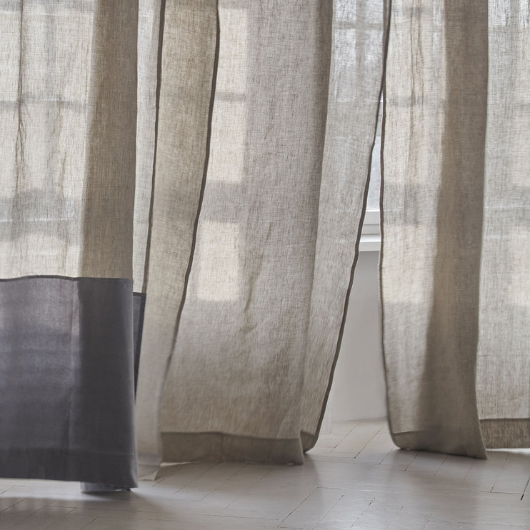 Zelva Curtain natural, 100% linen | URBANARA curtains