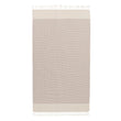 Hammam Towel Bolu Dusty Rose & Natural white, 50% Bamboo & 50% Cotton | URBANARA Beach Towels