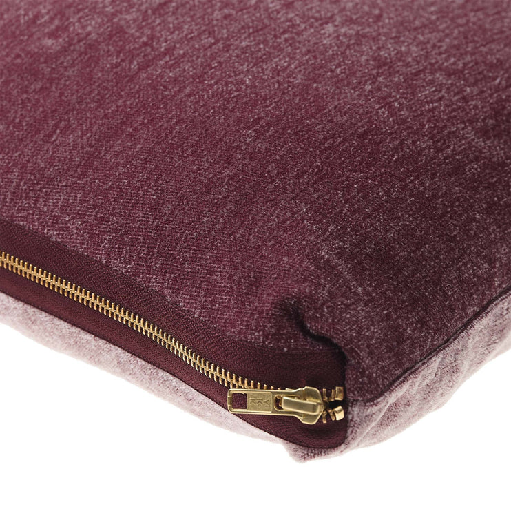 Kissen Calcada Weinrot & Weiß, 60% Baumwolle & 40% Acryl | Hochwertige Wohnaccessoires