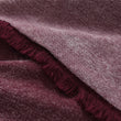 Calcada bedspread, bordeaux red & white, 60% cotton & 40% acrylic | URBANARA bedspreads & quilts