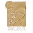 Cesme Hammam Towel mustard & white, 100% cotton