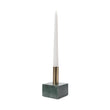 Chambal candle holder, green, 100% marble