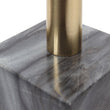 Chambal candle holder, black, 100% marble | URBANARA candles & scents