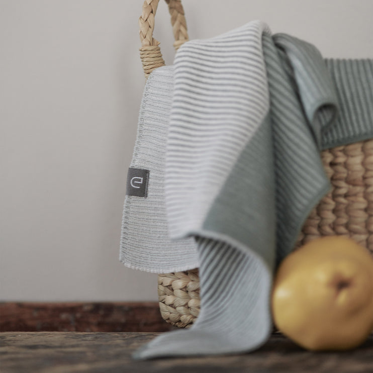 Geschirrtuch-Set Arcela Aloegrün & Elfenbein & Grüngrau, 100% Baumwolle | Hochwertige Wohnaccessoires