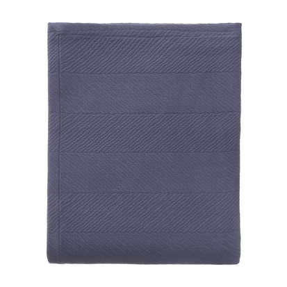 Cieza Bedspread dark grey blue, 100% cotton