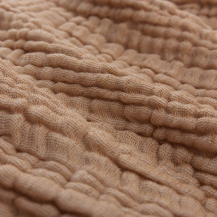 Coco Kids Blanket ochre & natural, 100% organic cotton | URBANARA cotton blankets
