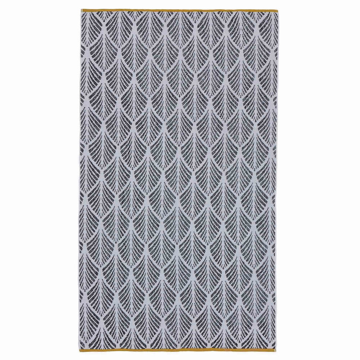 Coimbra beach towel, black & white, 100% cotton