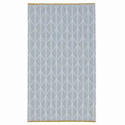 Coimbra beach towel, light grey green & white, 100% cotton