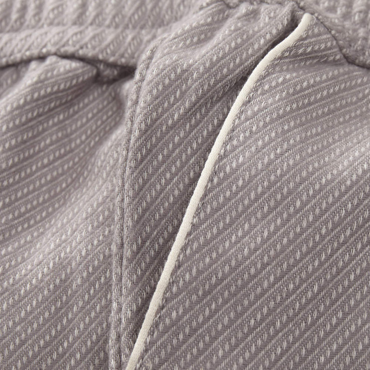 Coja pyjama, grey & natural white, 100% cotton | URBANARA nightwear