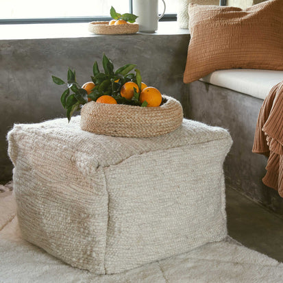 Pouf Palani [Naturweiß]