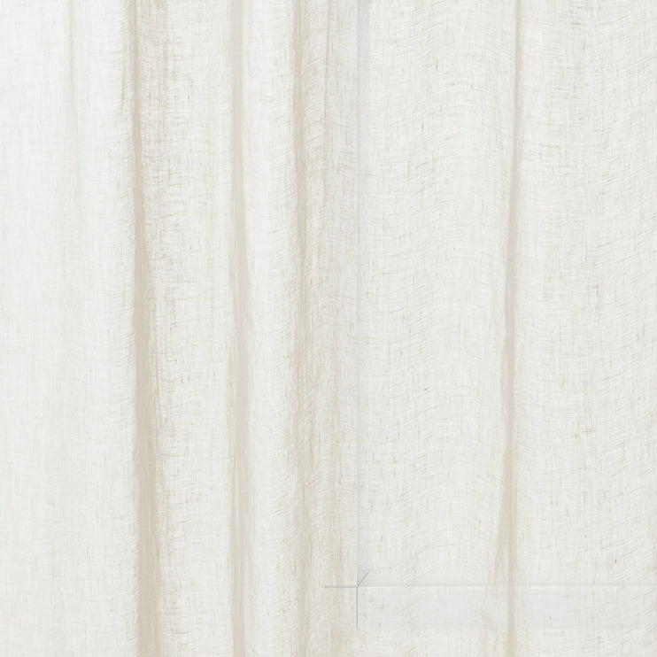 Cotopaxi Linen Curtain beige, 100% linen | URBANARA curtains