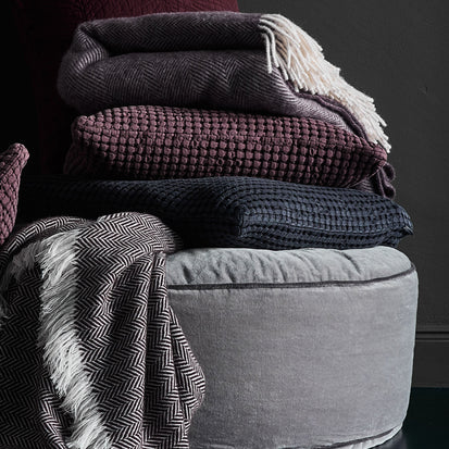 Veiros Sao Cushion in charcoal | Home & Living inspiration | URBANARA