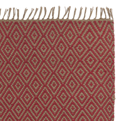 Läufer Dasheri Rot, 100% Jute