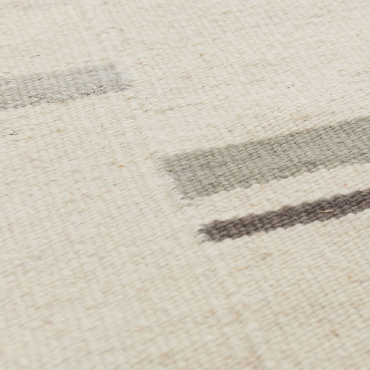 Dindori Rug ivory melange & grey, 100% wool | Find the perfect wool rugs
