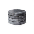 Diu coaster, black, 100% marble