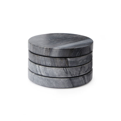 Diu coaster, black, 100% marble