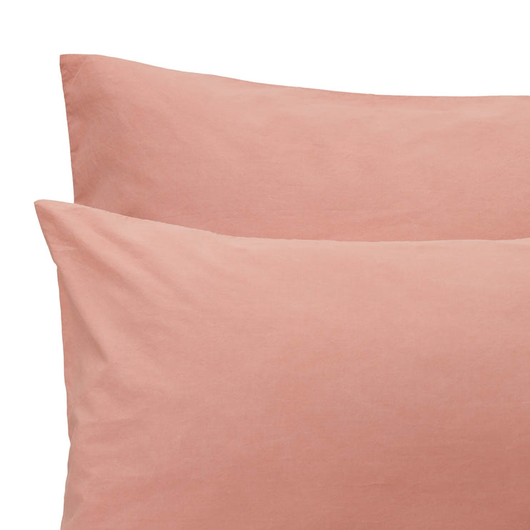 Bio-Baumwoll-Bettwäsche Evora [Altrosa]