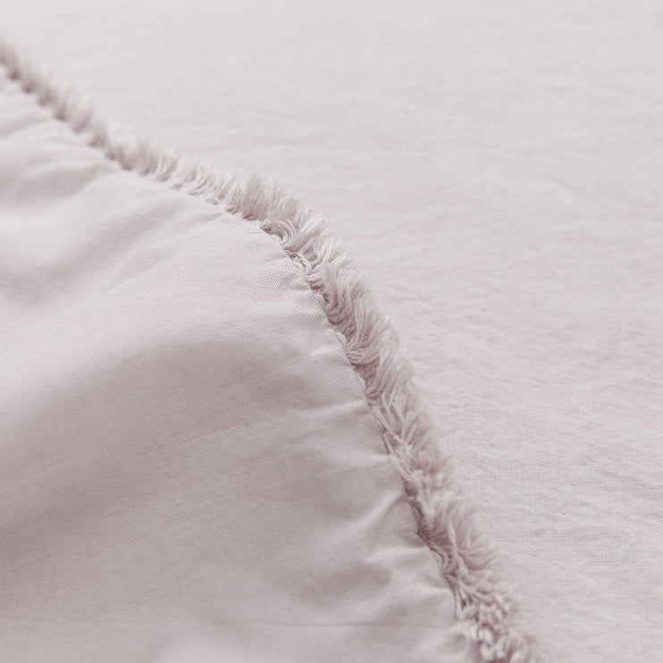 Fajao pillowcase, light mauve, 100% combed cotton | URBANARA percale bedding