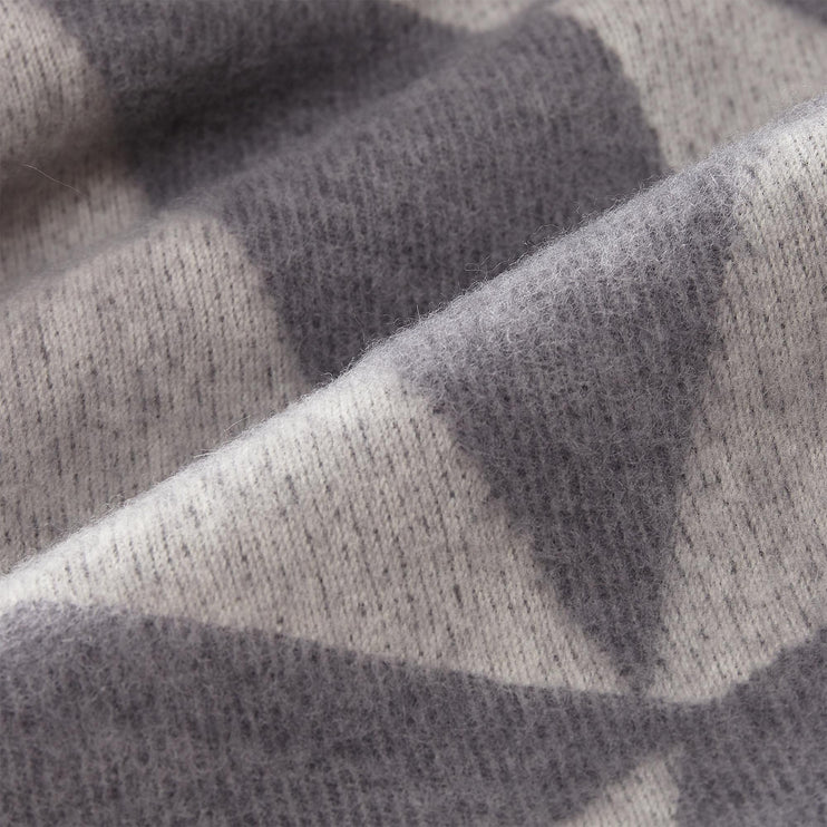Farum Merino Blanket light grey & grey, 100% merino wool | Find the perfect wool blankets