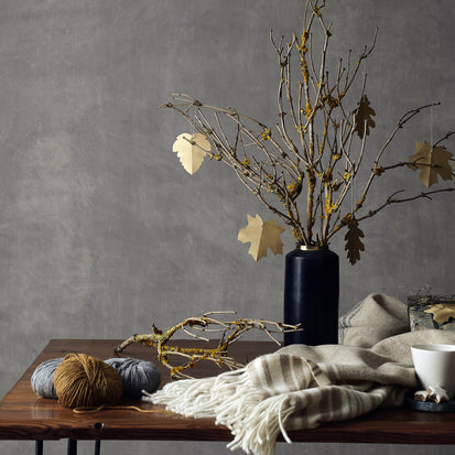 Dapoli Vase in black & brass | Home & Living inspiration | URBANARA
