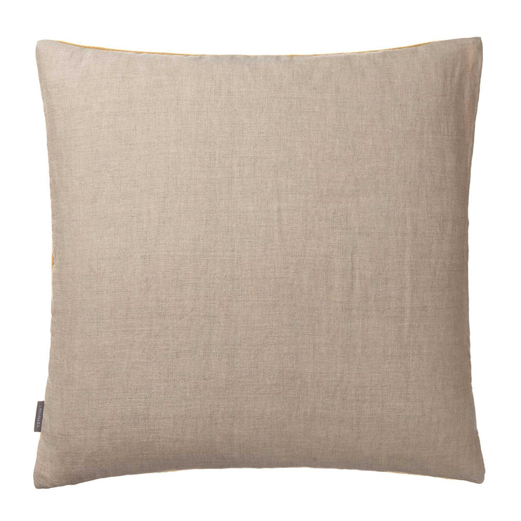 Fyn cushion cover, mustard & natural, 100% new wool & 100% linen |High quality homewares