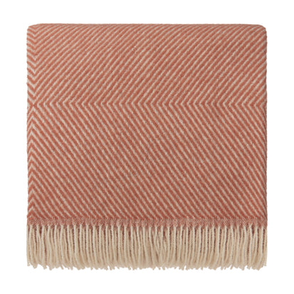Wolldecke Gotland [Terrakotta & Creme]