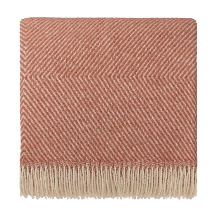 Wolldecke Gotland [Terrakotta & Creme]