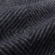 Wolldecke Gotland Dia Dunkelblau & Grau, 100% Schurwolle | Hochwertige Wohnaccessoires