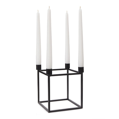 Kerzenständer Indore Schwarz, 100% Metall