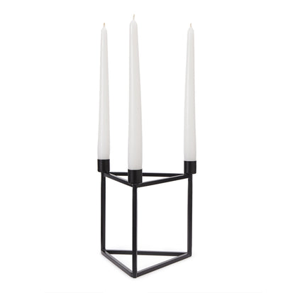 Kerzenhalter Indore Schwarz, 100% Metall