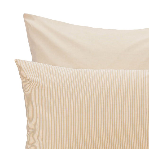 Izeda Duvet Cover in mustard & white | Home & Living inspiration | URBANARA