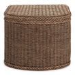 Java Laundry Basket dark brown, 100% rattan & 100% cotton