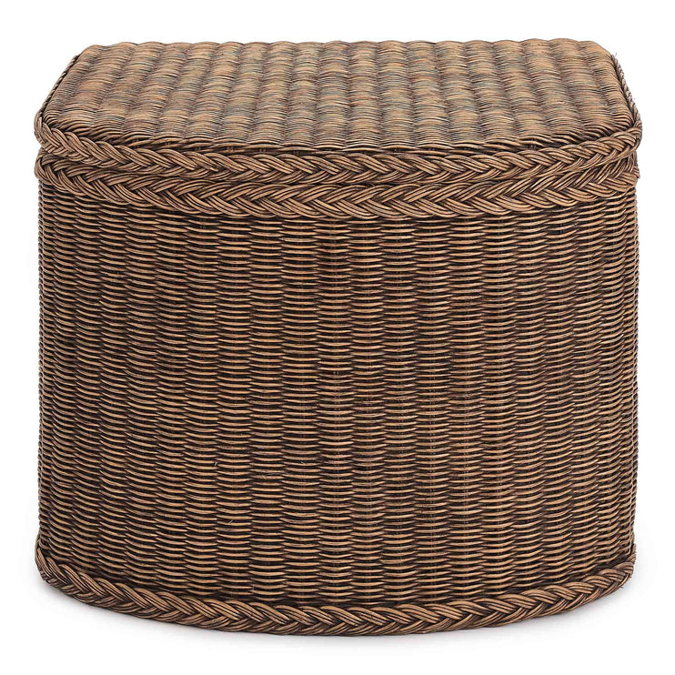 Java Laundry Basket dark brown, 100% rattan & 100% cotton